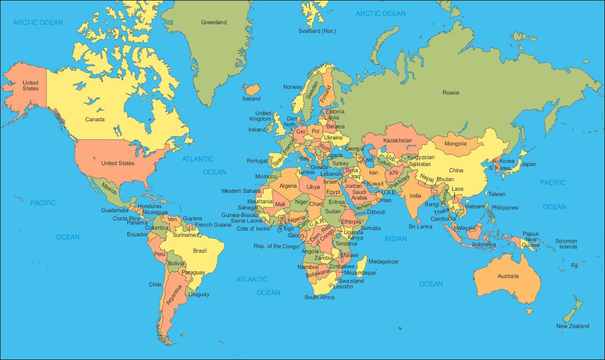 BRITTISKA plats på världskartan - Där är Storbritannien på världskartan
